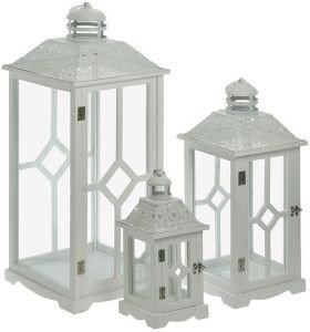 ΦΑΝΑΡΙΑ ΣΕΤ 3 ΙNART ΜΕΤΑΛΛΙΚΟ ΛΕΥΚΟ 31Χ31Χ75CM,24X24X55CM ΦΑΝΑΡΙΑ ΣΕΤ 3 ΙNART ΜΕΤΑΛΛΙΚΟ ΛΕΥΚΟ 31Χ31Χ75CM,24X24X55CM