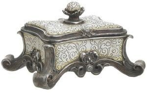 ΜΠΙΖΟΥΤΙΕΡΑ INART RESIN ΕΚΡΟΥ/ΑΝΤΙΚΕ ΑΣΗΜΙ 19Χ15Χ12CM ΜΠΙΖΟΥΤΙΕΡΑ INART RESIN ΕΚΡΟΥ/ΑΝΤΙΚΕ ΑΣΗΜΙ 19Χ15Χ12CM