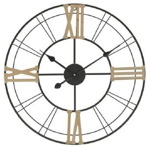 ΡΟΛΟΙ ΤΟΙΧΟΥ INART ΜΕΤΑΛΛΙΚΟ/ΞΥΛΙΝΟ ΜΑΥΡΟ/NATURAL Φ60CM ΡΟΛΟΙ ΤΟΙΧΟΥ INART ΜΕΤΑΛΛΙΚΟ/ΞΥΛΙΝΟ ΜΑΥΡΟ/NATURAL Φ60CM