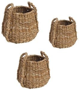 ΚΑΛΑΘΙ ESPIEL ΞΥΛΟ SEAGRASS ΣΕΤ 3 45-31-21CM ΚΑΛΑΘΙ ESPIEL ΞΥΛΟ SEAGRASS ΣΕΤ 3 45-31-21CM