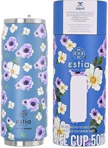  ESTIA SAVE THE AEGEAN TRAVEL CUP GARDEN BLUE (500ML)