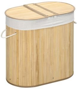 ΚΑΛΑΘΙ ΑΠΛΥΤΩΝ BAKAJI ΜΠΑΜΠΟΥ ΜΕ 2 ΧΩΡΟΥΣ (100L) ΚΑΛΑΘΙ ΑΠΛΥΤΩΝ BAKAJI ΜΠΑΜΠΟΥ ΜΕ 2 ΧΩΡΟΥΣ (100L)