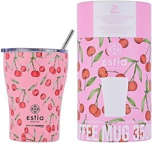   ESTIA SAVE THE AEGEAN COFFEE MUG CHERRY ROSE (350ML)