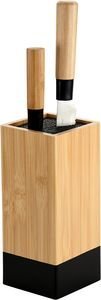 ΒΑΣΗ ΜΑΧΑΙΡΙΩΝ WOOD ΜΠΑΜΠΟΥ ΜΑΥΡΗ (10CMX10CMX23CM) ΒΑΣΗ ΜΑΧΑΙΡΙΩΝ WOOD ΜΠΑΜΠΟΥ ΜΑΥΡΗ (10CMX10CMX23CM)