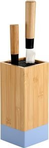 ΒΑΣΗ ΜΑΧΑΙΡΙΩΝ WOOD ΜΠΑΜΠΟΥ ΜΠΛΕ (10CMX10CMX23CM) ΒΑΣΗ ΜΑΧΑΙΡΙΩΝ WOOD ΜΠΑΜΠΟΥ ΜΠΛΕ (10CMX10CMX23CM)