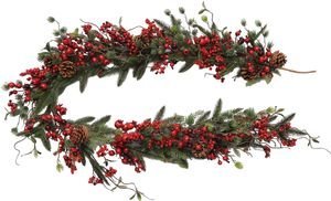 ΓΙΡΛΑΝΤΑ JK HOME ΜΕ BERRIES ΚΑΙ ΚΟΥΚΟΥΝΑΡΙΑ 180CM ΓΙΡΛΑΝΤΑ JK HOME ΜΕ BERRIES ΚΑΙ ΚΟΥΚΟΥΝΑΡΙΑ 180CM
