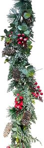 ΓΙΡΛΑΝΤΑ JK HOME DECOR GARLAND WITH PINECONES & BERRIES (180CM) ΓΙΡΛΑΝΤΑ JK HOME DECOR GARLAND WITH PINECONES & BERRIES (180CM)