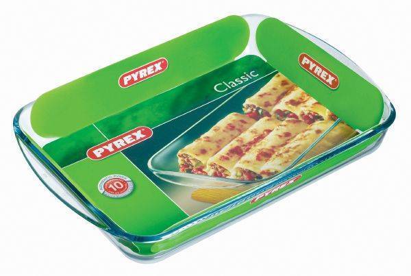 PYREX ΤΑΨΙ PYREX ΠΥΡΑΝΤΟΧΟ ΓΥΑΛΙ ΟΡΘΟΓΩΝΙΟ 40Χ26Χ5.5CM