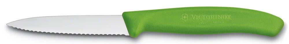 VICTORINOX VICTORINOX PARING KNIFE ΜΕ ΟΔΟΝΤΩΤΗ ΛΕΠΙΔΑ ΠΡΑΣΙΝΟ 8CM