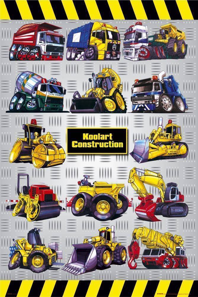 POSTER KOOLART CONSTACTION (61X91.5CM)