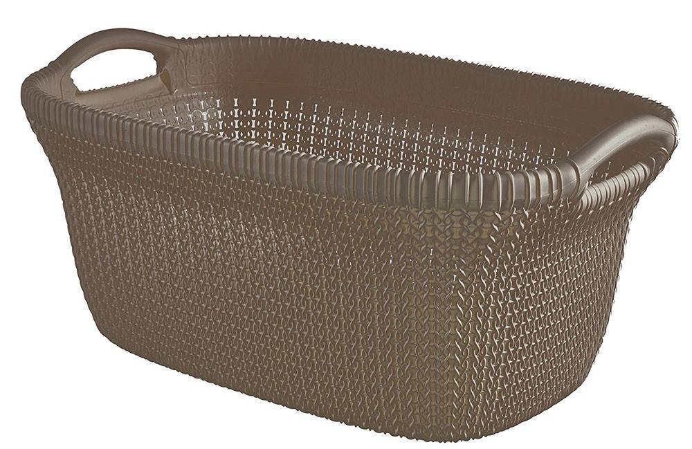 CURVER ΚΑΛΑΘΙ ΡΟΥΧΩΝ CURVER KNIT ΠΛΑΣΤΙΚΟ ΚΑΦΕ 40L 60X39X27CM