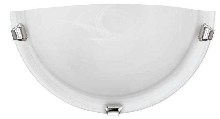 EGLO ΦΩΤΙΣΤΙΚΟ ΕΠΙΤΟΙΧΙΟ EGLO SALOME 7188 BASIC ΓΥΑΛΙ/ΜΕΤΑΛΛΟ ΛΕΥΚΟ 30X15CM