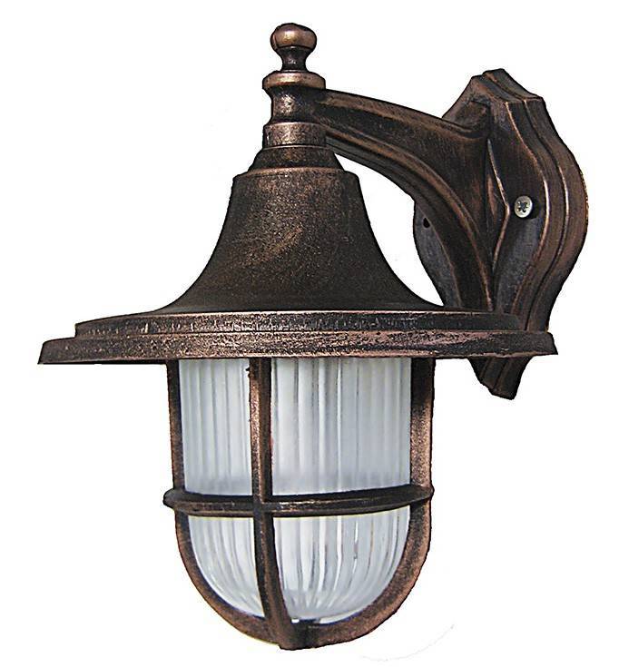 HERONIA LIGHTING ΦΩΤΙΣΤΙΚΟ ΕΞΩΤΕΡΙΚΟΥ ΧΩΡΟΥ HERONIA LIGHTING LP-700AN ΠΛΑΣΤΙΚΟ ΚΑΦΕ/ΧΑΛΚΙΝΟ 23X19.5X25CM