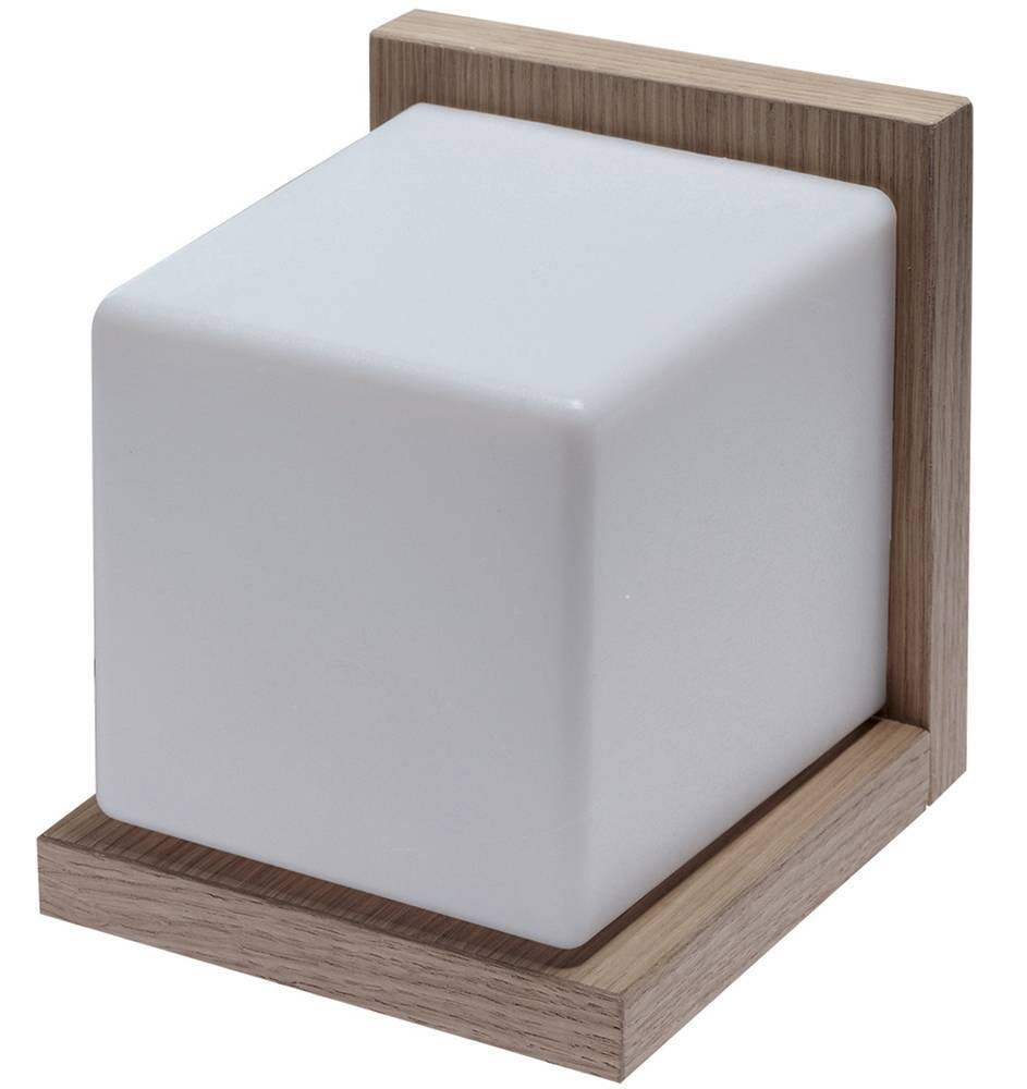 GALLIS ΦΩΤΙΣΤΙΚΟ ΑΠΛΙΚΑ GALLIS WOOD KYVOS ΞΥΛΟ ΛΕΥΚΟ 17Χ17X17CM