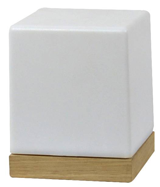 GALLIS ΦΩΤΙΣΤΙΚΟ ΕΠΙΤΡΑΠΕΖΙΟ GALLIS WOOD KYVOS ΞΥΛΟ ΛΕΥΚΟ 17Χ17X17CM