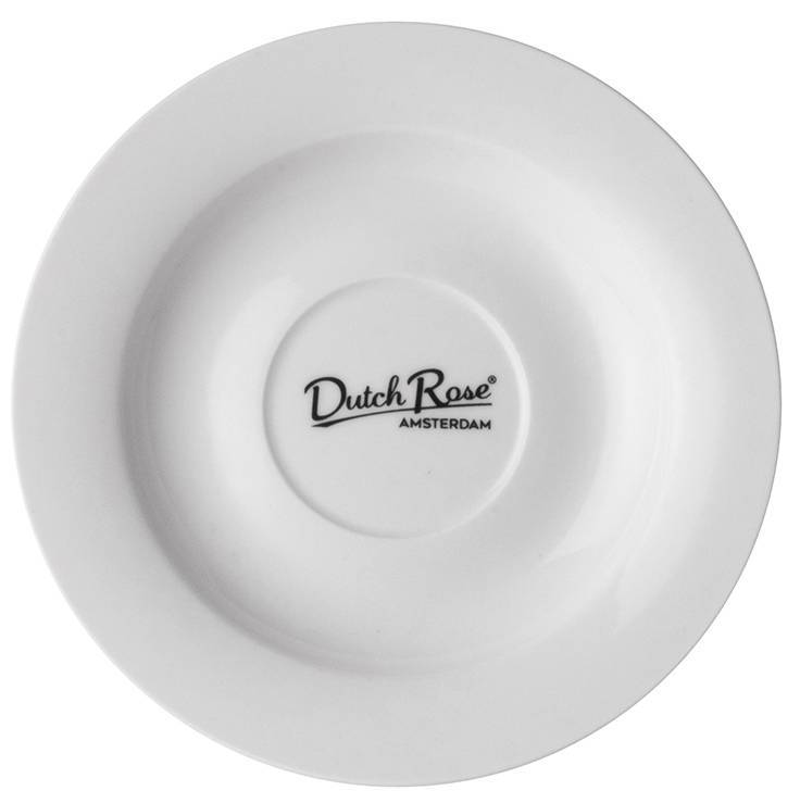 DUTCH ROSE ΠΙAΤΑΚΙ ESPRESSO DUTCH ROSE ΠΟΡΣΕΛΑΝΗ ΑΣΠΡΟ 11.5CM