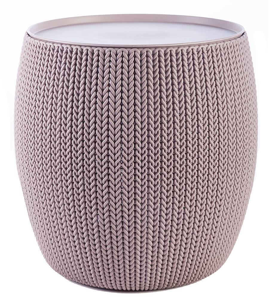 KETER ΤΡΑΠΕΖΙ KETER KNIT ΠΛΑΣΤΙΚΟ ΡΟΖ 40,6X40,6X41,3CM