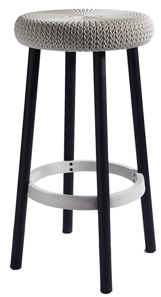 KETER ΣΚΑΜΠΟ KETER KNIT ΠΛΑΣΤΙΚΟ ΓΚΡΙ 35 X 35 X 66 CM