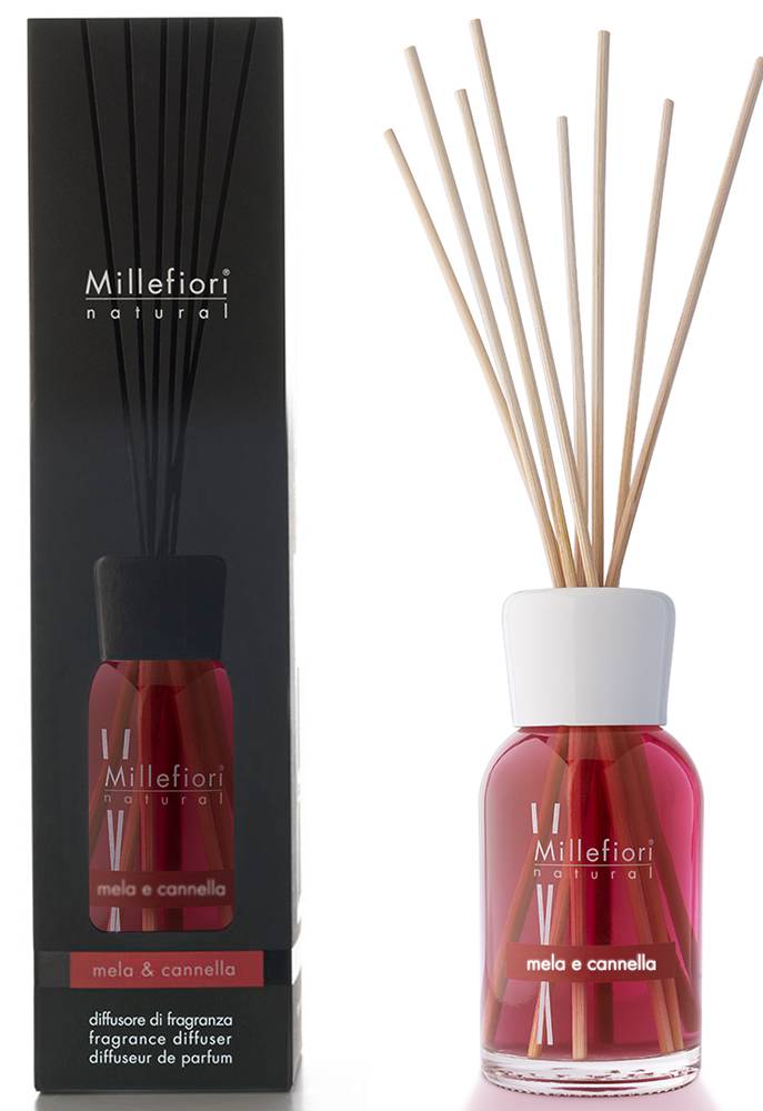 MILLEFIORI ΑΡΩΜΑΤΙΚΟ ΧΩΡΟΥ MILLEFIORI DIFFUSER WITH STICKS MELA - CANNELLA (100ML)