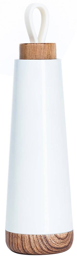 ΜΠΟΥΚΑΛΙ ΘΕΡΜΟΣ BAMBOO BIOLOCO LOOP ΛΕΥΚΟ (500ML)