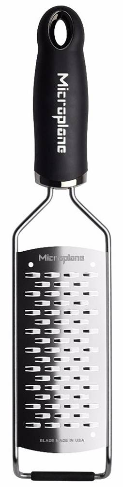 MICROPLANE ΤΡΙΦΤΗΣ MICROPLANE GOURMET RIBBON ΔΙΠΛΗ ΟΡΙΖΟΝΤΙΑ ΛΩΡΙΔΑ INOX ΜΑΥΡΟ (30.5X7.5X3CM)