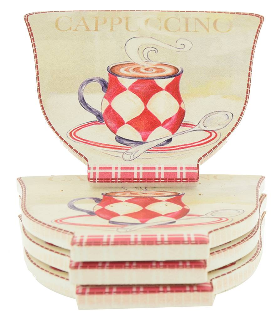 ETOILE ΣΟΥΒΕΡ ETOILE MOCHA LATTE ΚΕΡΑΜΙΚΟ ΚΟΚΚΙΝΟ 4ΤΜΧ (11Χ8.5Χ0.5CM)