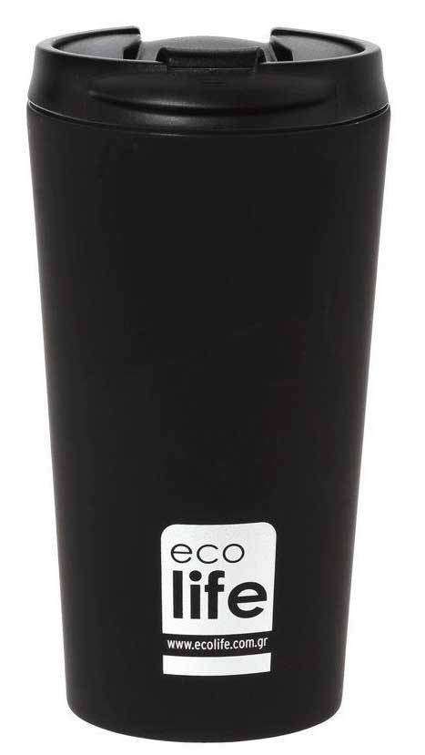 ECOLIFE ΠΟΤΗΡΙ ΘΕΡΜΟΣ ECOLIFE BLACK MATTE (370ML)