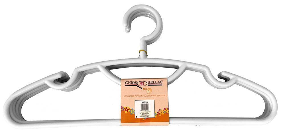 CHIOS HELLAS ΚΡΕΜΑΣΤΡΕΣ ΡΟΥΧΩΝ CHIOS HELLAS ΠΛΑΣΤΙΚΟ ΛΕΥΚΟ 5TMX 40CM