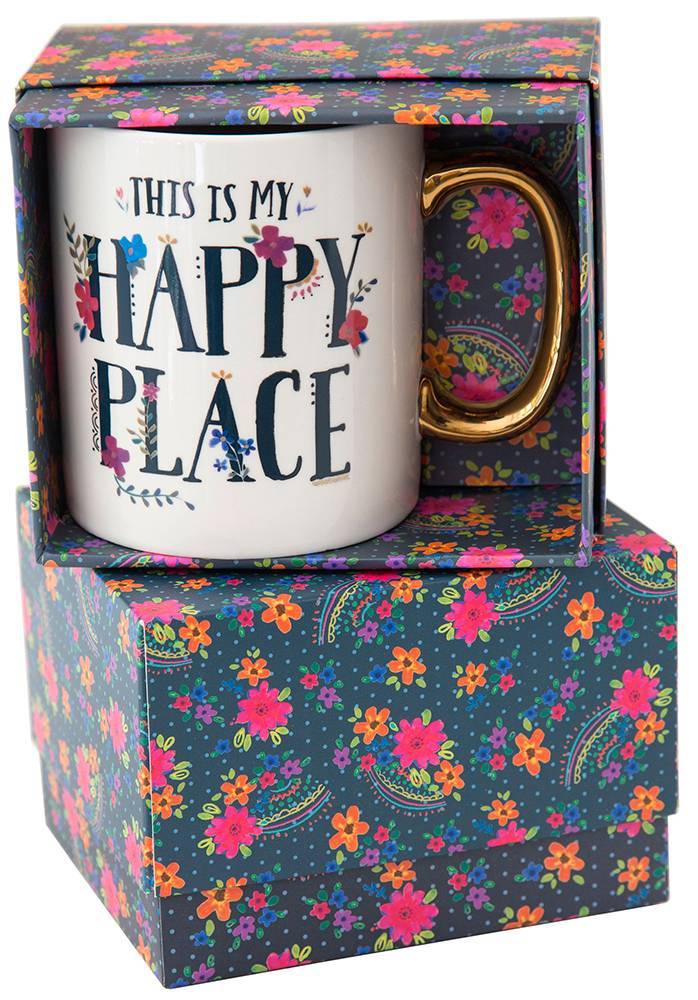 NATURAL LIFE ΚΟΥΠΑ NATURAL LIFE HAPPY PLACE ΚΕΡΑΜΙΚH ΛΕΥΚΟ 320ML