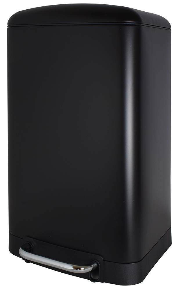ESTIA ΚΑΔΟΣ ESTIA CLASSIC ΜΕΤΑΛΛΟ ΜΑΥΡΟ MAT SOFT CLOSE 30L 35X33X60CM