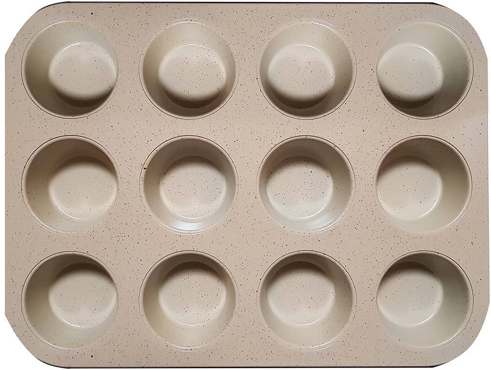 NAVA ΤΑΨΙ ΓΙΑ MUFFINS NAVA TERRESTRIAL ΑΤΣΑΛΙΝΟ ΜΕ ΚΕΡΑΜΙΚΗ ΕΠΙΣΤΡΩΣΗ ΑΝΤΙΚΟΛΛΗΤΙΚΟ ΟΡΘΟΓΩΝΙΟ 3X26.5X35C