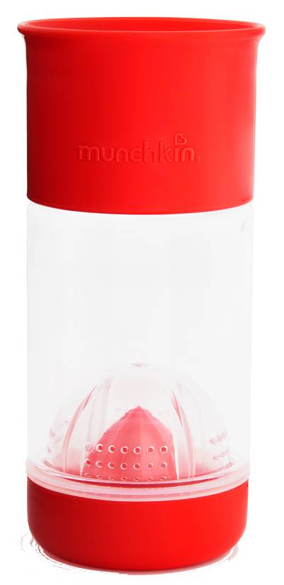 MUNCHKIN ΠΟΤΗΡΙ ΠΑΓΟΥΡΙ MUNCHKIN MIRACLE FRUIT INFUSER ΠΛΑΣΤΙΚΟ ΚΟΚΚΙΝΟ (410ML)