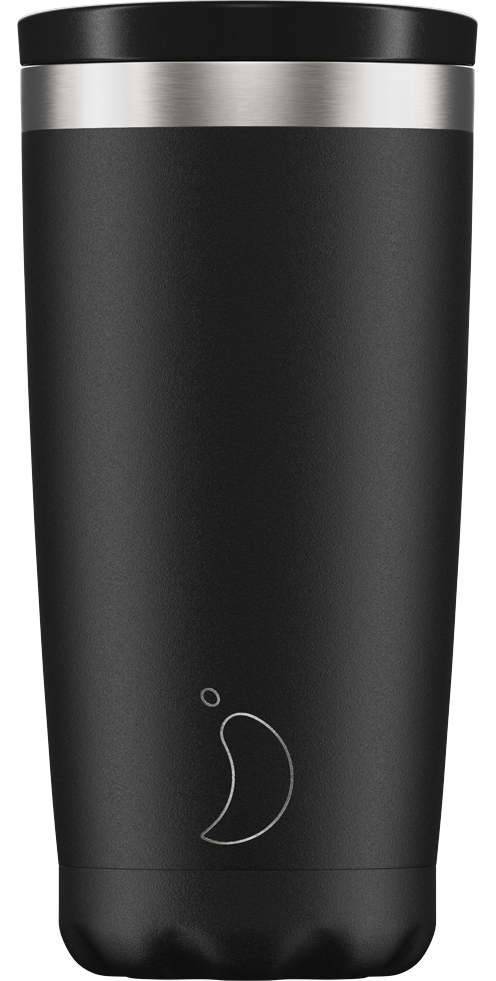CHILLYS ΠΟΤΗΡΙ ΘΕΡΜΟΣ CHILLYS COFFEE CUP ΑΝΟΞΕIΔΩΤΟ ΑΤΣAΛΙ BLACK (500ML)