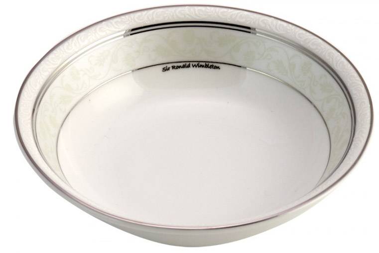 WM COLLECTION ΣΑΛΑΤΙΕΡΑ WM COLLECTION DIANA ΠΟΡΣΕΛΑΝΗ ΛΕΥΚΟ 25CM