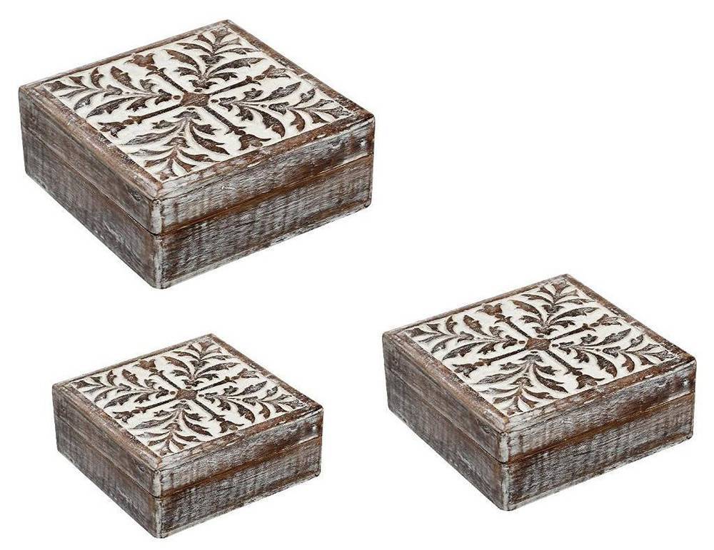 ESPIEL ΚΟΥΤΙΑ ESPIEL ΤΕΤΡΑΓΩΝΟ ΞΥΛΟ ΚΑΦΕ 3TMX 20CM