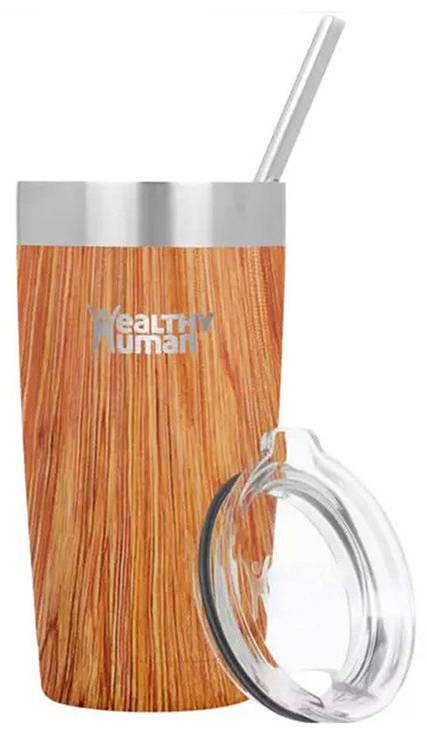 HEALTHY HUMAN ΠΟΤΗΡΙ HEALTHY HUMAN CRUISER TUMBLER ΑΝΟΞΕΙΔΩΤΟ ΑΤΣΑΛΙ NATURAL WOOD (591ML)