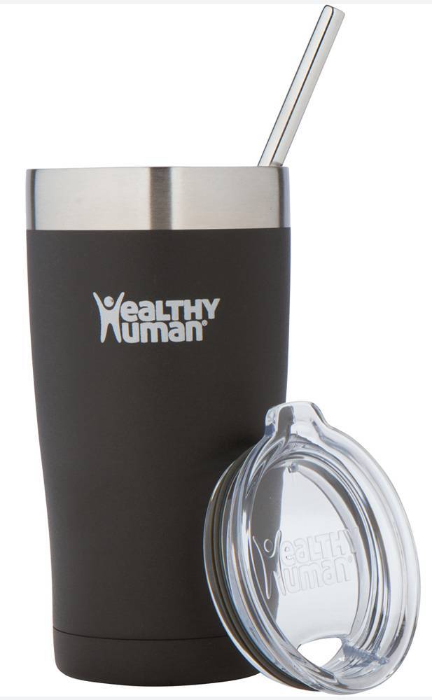 HEALTHY HUMAN ΠΟΤΗΡΙ HEALTHY HUMAN CRUISER TUMBLER ΑΝΟΞΕΙΔΩΤΟ ΑΤΣΑΛΙ PURE BLACK (591ML)