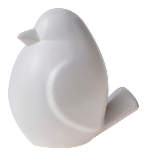 HOME FASHION ACCESSORIES ΔΙΑΚΟΣΜΗΤΙΚΗ ΦΙΓΟΥΡΑ ΚΕΡΑΜΙΚΗ HFA MIGNON ΣΠΟΥΡΓΙΤΙ MATT ΛΕΥΚΟ 9CM