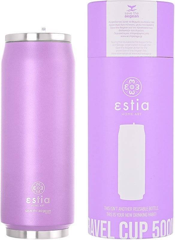ΘΕΡΜΟΣ SAVE THE AEGEAN COFFEE CUP LAVENDER PURPLE (500ML)