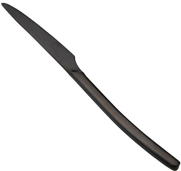 DINOX ΜΑΧΑΙΡΙ ΦΑΓΗΤΟΥ DINOX CUBA BLACK MATTE ΑΝΟΞΕΙΔΩΤΟ ΑΤΣΑΛΙ 18/0 7MM 22.5CM