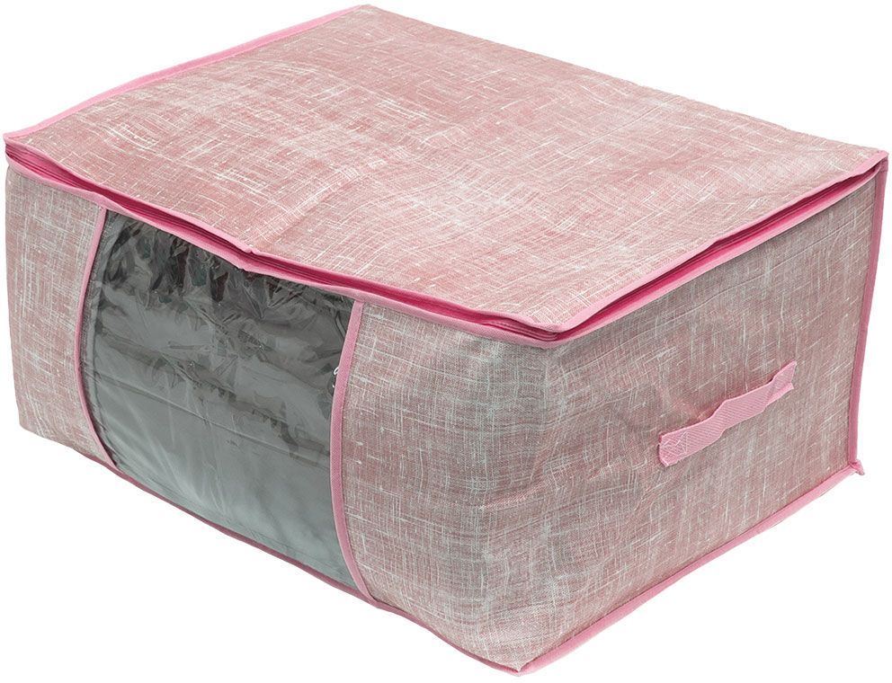 ESTIA ΘΗΚΗ ΦΥΛΑΞΗΣ ESTIA LINEN CORAL 60X45X30CM
