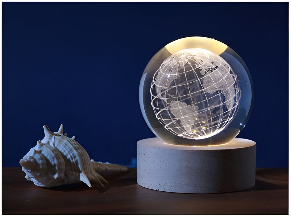 I-TOTAL ΛΑΜΠΑ I-TOTAL XL2712 CRYSTAL BALL EARTH SMALL (6CM)