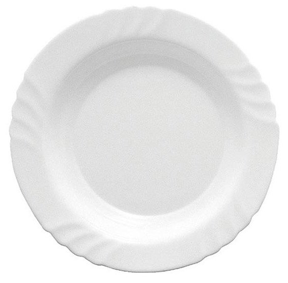 BORMIOLI ROCCO ΠΙΑΤΕΛΑ BORMIOLI ROCCO EBRO ΣΤΡΟΓΓΥΛΗ ΛΕΥΚΗ (32CM)
