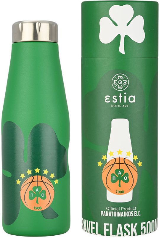 SAVE THE AEGEAN ΜΠΟΥΚΑΛΙ ΘΕΡΜΟΣ SAVE THE AEGEAN TRAVEL FLASK PANATHINAIKOS BC EDITION (500ML)