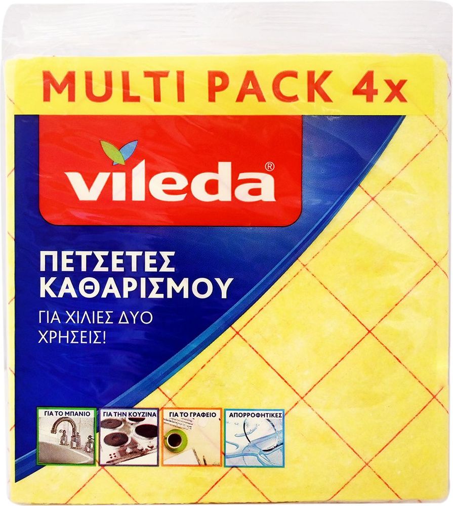 ΠΕΤΣΕΤΑ ΚΑΘΑΡΙΣΜΟΥ VILEDA MULTI PACK (4ΤΜΧ)