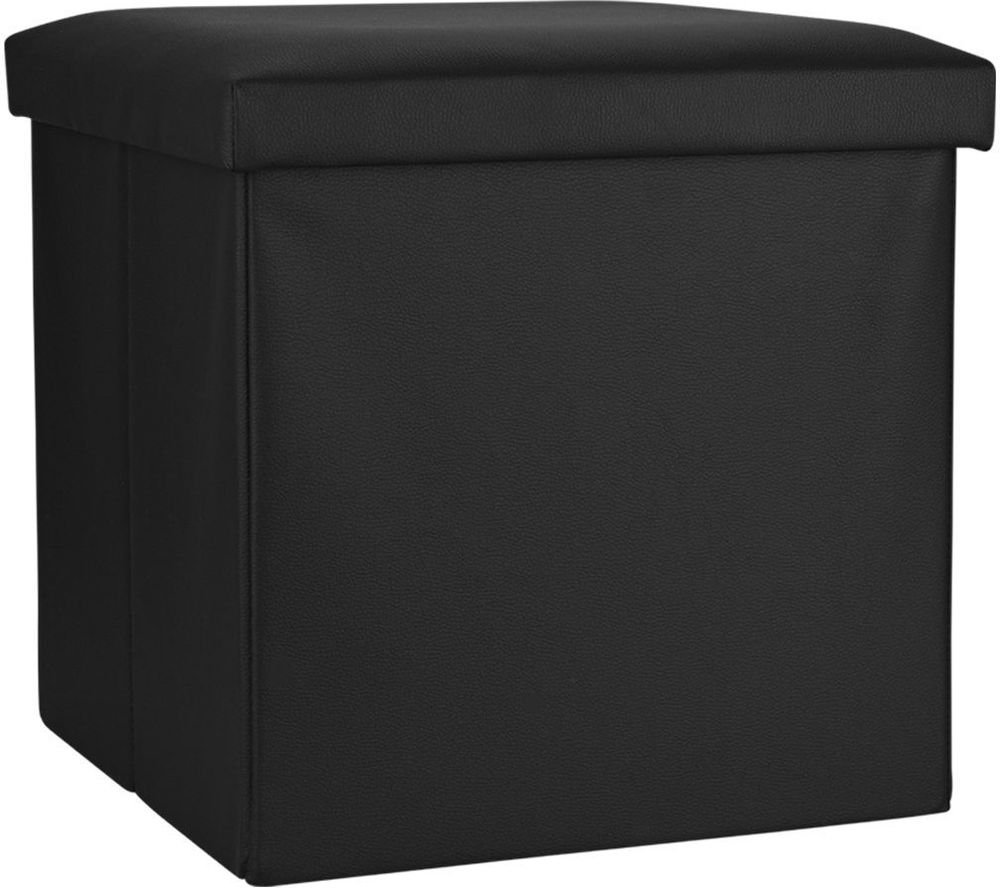 ΣΚΑΜΠΟ ESTIA CUBE LEATHER ΜΕ ΑΠΟΘΗΚΕΥΤΙΚΟ ΧΩΡΟ ΜΑΥΡΟ (38CM)