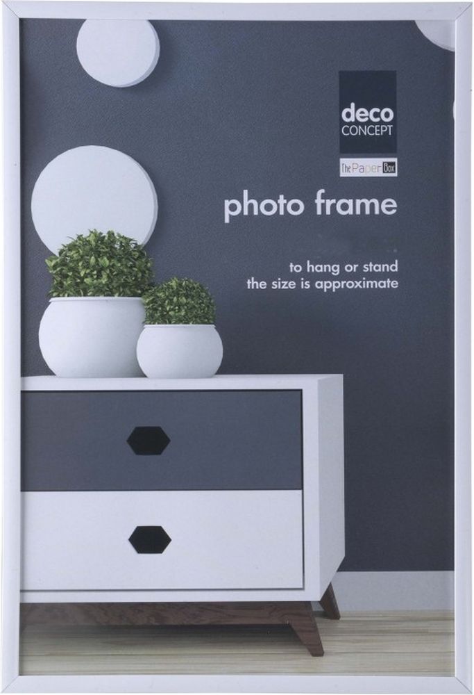 ΚΟΡΝΙΖΑ DECO CONCEPT ΠΛΑΣΤΙΚΗ ΛΕΥΚΗ (24Χ30CΜ)