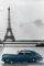 POSTER EIFFEL TOWER & BLUE CAR 61 X 91.5 CM