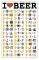 POSTER I LOVE BEER    61 X 91.5 CM