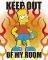 POSTER THE SIMPSONS KEEP OUT 40.6 X 50.8 CM